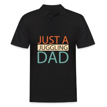 Jongleur Jongleur Juste Un Papa Jongleur - Polo Homme - noir - Devant - Kai (181cm)