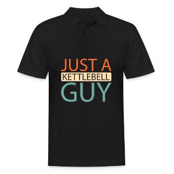 Kettlebell Just A Kettlebell Guy - Men's Polo Shirt - black - Front - Kai (181cm)