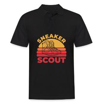 Sneakers - Männer Poloshirt - Schwarz - Vorne - Kai (181cm)