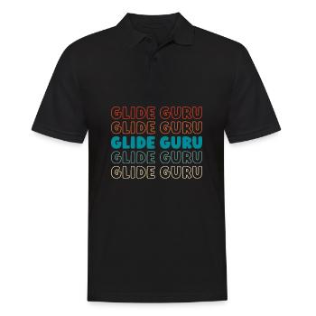 Paramotor Gleitschirmfliegen - Männer Poloshirt - Schwarz - Vorne - Kai (181cm)