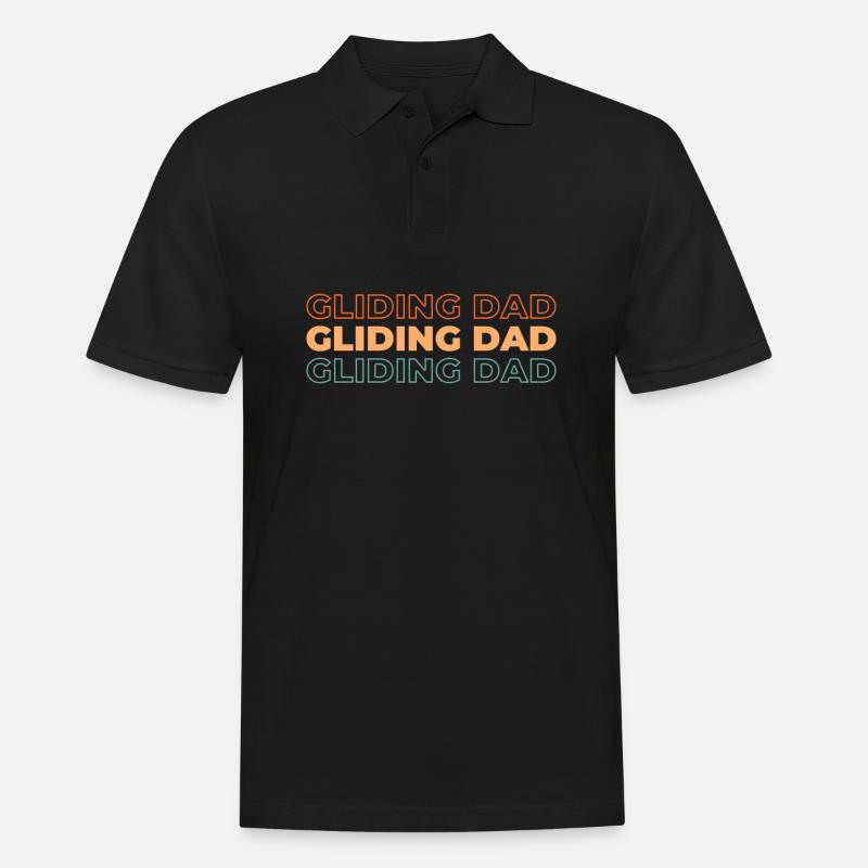 Paramotor paragliding - Men's Polo Shirt - black