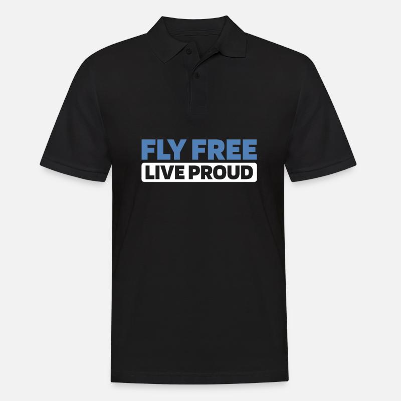 Paramotor Gleitschirmfliegen - Männer Poloshirt - Schwarz