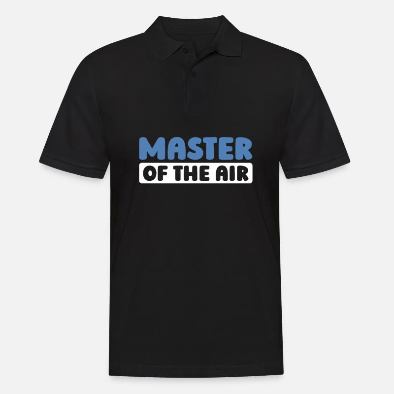 Paramotor paragliding - Men's Polo Shirt - black