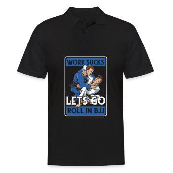 Brazilian Jiu Jitsu Bjj - Männer Poloshirt - Schwarz - Vorne - Kai (181cm)