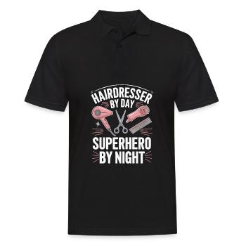 Coiffeur Coiffeur - Polo Homme - noir - Devant - Kai (181cm)