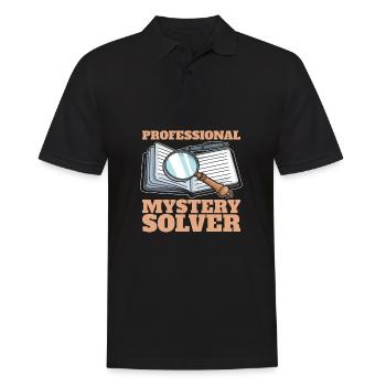Detektiv - Männer Poloshirt - Schwarz - Vorne - Kai (181cm)