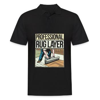 Carpet installer - Men's Polo Shirt - black - Front - Kai (181cm)