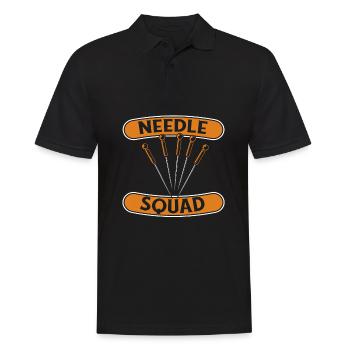 Cadre d’acupuncteur - Polo Homme - noir - Devant - Kai (181cm)