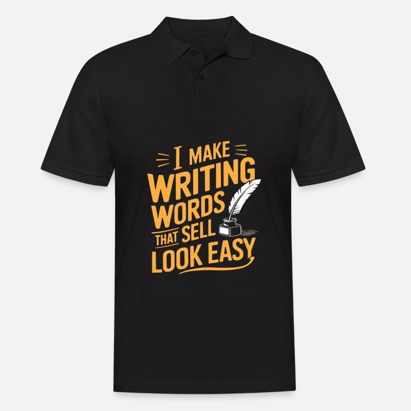 Copywriter - Männer Poloshirt - Schwarz