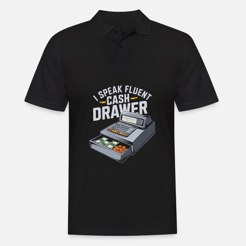 Kassierer - Männer Poloshirt - Schwarz