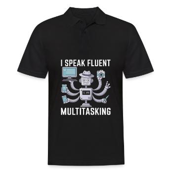 Assistant - Men's Polo Shirt - black - Front - Kai (181cm)