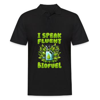 Biofuel Technician - Men's Polo Shirt - black - Front - Kai (181cm)