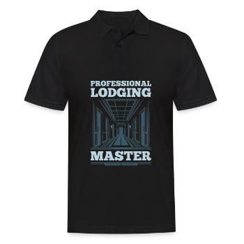 Hotelier - Männer Poloshirt - Schwarz - Vorne - Kai (181cm)
