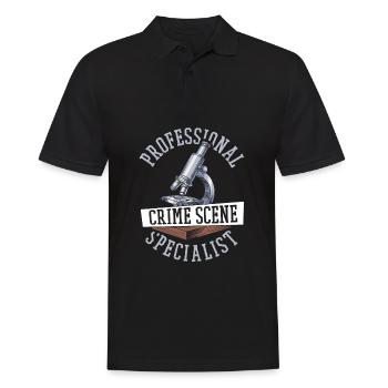 Forensik Forensiker - Männer Poloshirt - Schwarz - Vorne - Kai (181cm)