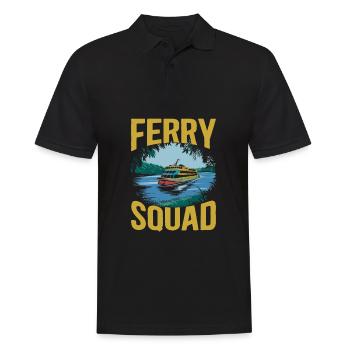 Ferryman Squad - Men's Polo Shirt - black - Front - Kai (181cm)