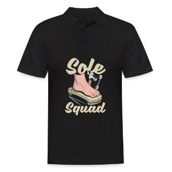 Escouade de podologues - Polo Homme - noir - Devant - Kai (181cm)