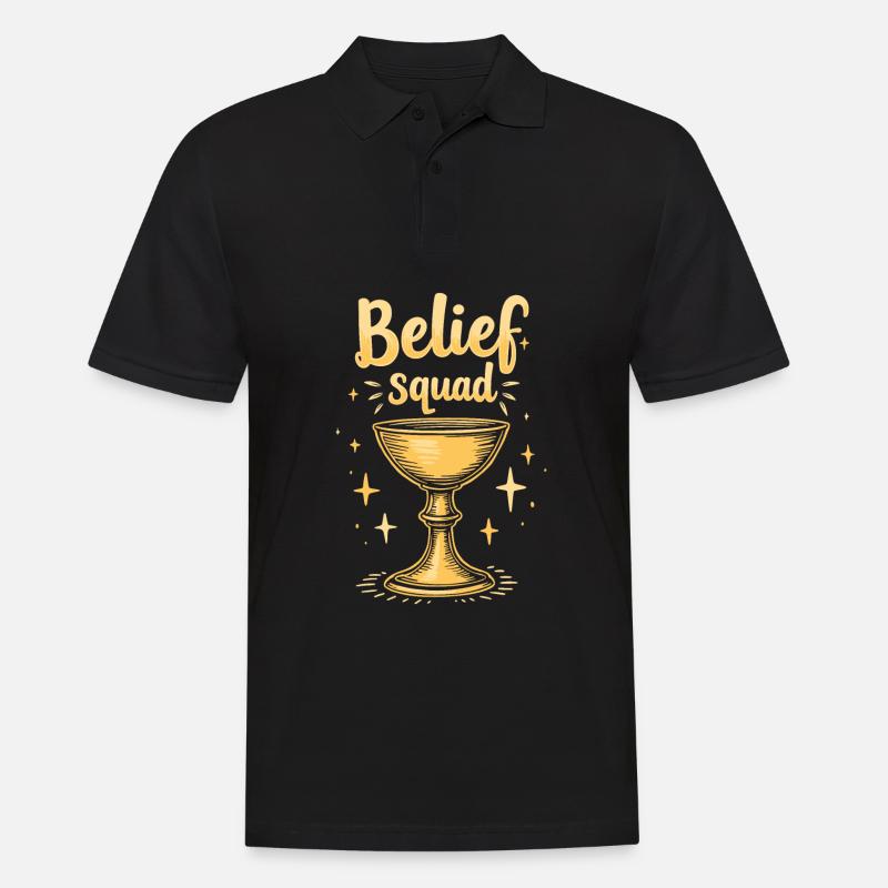 Geistliche Kader - Männer Poloshirt - Schwarz