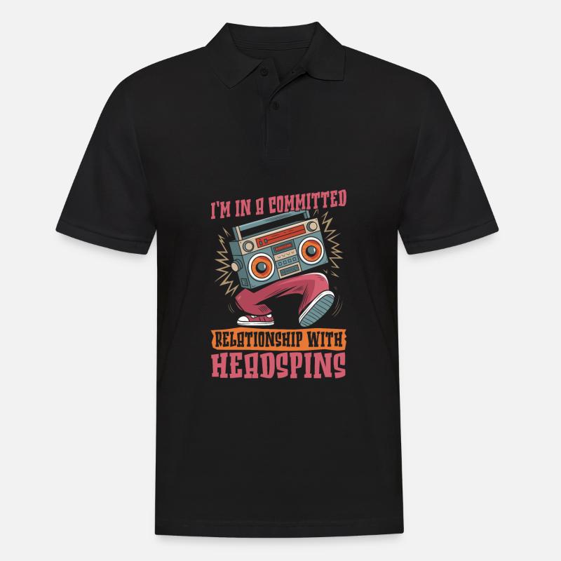 Breakdance Breakdancer Breakdancing - Männer Poloshirt - Schwarz