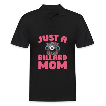 Billard, Just A Billiard Mom - Polo Homme - noir - Devant - Kai (181cm)
