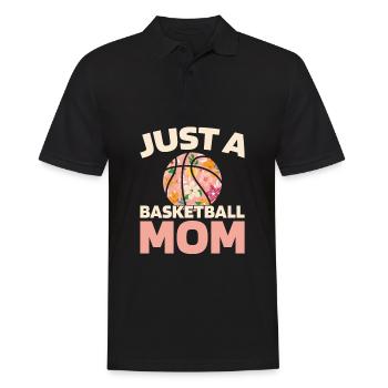 Basketteur Basketteur Juste Une Maman Basketteur - Polo Homme - noir - Devant - Kai (181cm)
