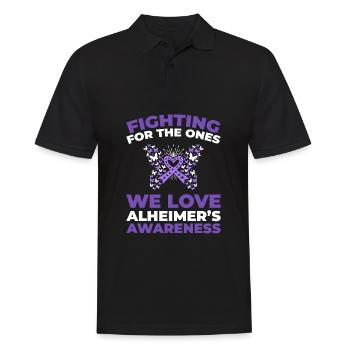 Alzheimer Alzheimers Support - Männer Poloshirt - Schwarz - Vorne - Kai (181cm)