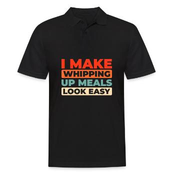 Beautician - Men's Polo Shirt - black - Front - Kai (181cm)