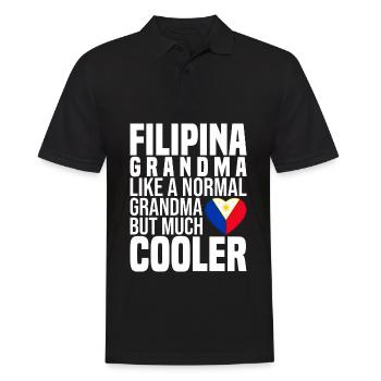 Philippinen - Männer Poloshirt - Schwarz - Vorne - Kai (181cm)