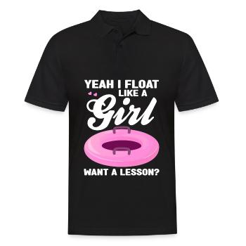 Wildwasser Rafting | Paddeln Schlauchboot Geschenk - Männer Poloshirt - Schwarz - Vorne - Kai (181cm)