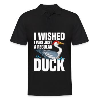 Kanadakranich | Kanadischer Kranich Vogel Geschenk - Männer Poloshirt - Schwarz - Vorne - Kai (181cm)