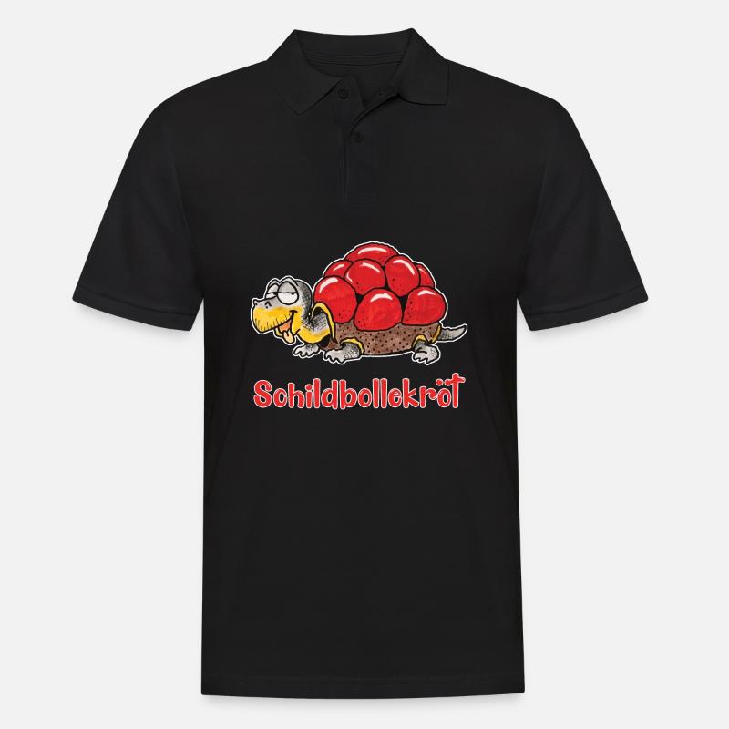 Schwarzwald Schildkröte "Schildbollekröt" Hilde - Männer Poloshirt - Schwarz