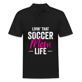 Livin' That Soccer Mom Life Idée cadeau - Polo Homme - noir - Devant - Kai (181cm)