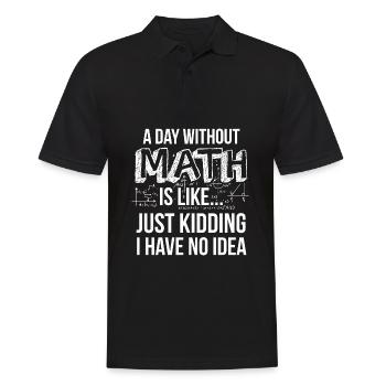 Nerdy Math Teacher Physics Mathematician Gift - Polo Homme - noir - Devant - Kai (181cm)