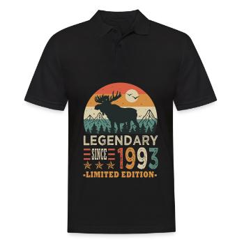 1993 legendary anniversary 30 years - Men's Polo Shirt - black - Front - Kai (181cm)