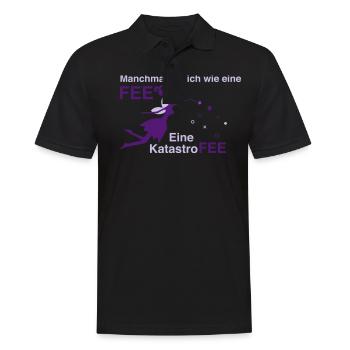 sarkasmus Fee design geschenkidee cooles spruch - Männer Poloshirt - Schwarz - Vorne - Kai (181cm)