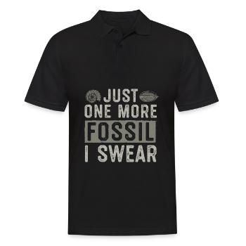 Just one more fossil I swear | Fossil collectors - Men's Polo Shirt - black - Front - Kai (181cm)