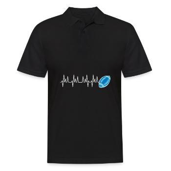 battement coeur rugby club supporter Montpellier - Polo Homme - noir - Devant - Kai (181cm)