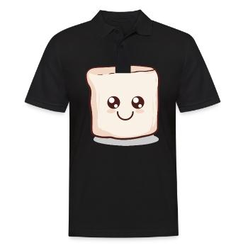 Kawaii Marshmallow | S'more | Camping - Men's Polo Shirt - black - Front - Kai (181cm)