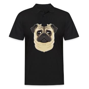 Pug Lover I Dog Lover I Pug - Männer Poloshirt - Schwarz - Vorne - Kai (181cm)