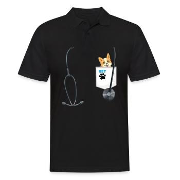 Future Veterinarian Costume School Career Day - Männer Poloshirt - Schwarz - Vorne - Kai (181cm)
