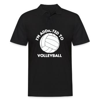 Volleyball - Männer Poloshirt - Schwarz - Vorne - Kai (181cm)