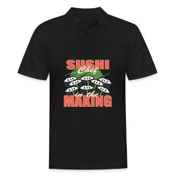 Sushi Chef in the making Rice whisperer - Men's Polo Shirt - black - Front - Kai (181cm)