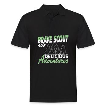 Brave Scout Delicious Adventures Ambiance scoute - Polo Homme - noir - Devant - Kai (181cm)