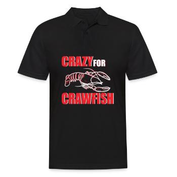 Crazy for Crawfish and Lobster pinch lover - Men's Polo Shirt - black - Front - Kai (181cm)