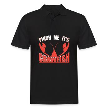 Pinch Me, It's Crawfish shell vibes - Men's Polo Shirt - black - Front - Kai (181cm)