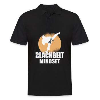 Black Belt Mindset Taekwondo Master Techniques - Men's Polo Shirt - black - Front - Kai (181cm)