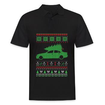 Christmas Ugly Sweater - Männer Poloshirt - Schwarz - Vorne - Kai (181cm)