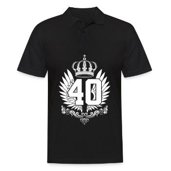 40E ANNIVERSAIRE 40 ANS - Polo Homme - noir - Devant - Kai (181cm)