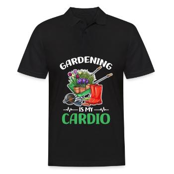 Hobbygärtner Geschenke | Zimmerpflanzen Monstera - Männer Poloshirt - Schwarz - Vorne - Kai (181cm)
