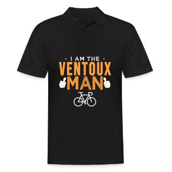 Ich bin der ventoux man bike bike cycling cycling - Männer Poloshirt - Schwarz - Vorne - Kai (181cm)