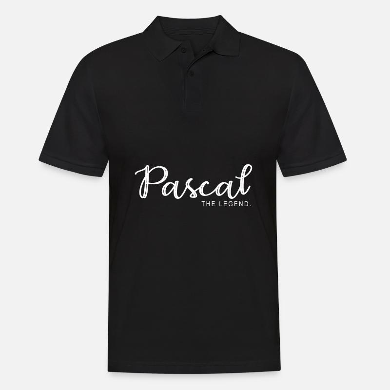 Pascal the legend Cadeau T shirt pascal - Polo Homme - noir